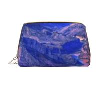 Beauty Grand Canyon Borsa per il trucco in pelle con cerniera portatile organizer portafoglio grande capacità borsa da viaggio per articoli da toeletta, bianco, Taglia unica