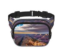 Beauty Grand Canyon - Marsupio a tracolla da donna, con stampa a 1 stampa, per viaggi e corsa, nero, Taglia unica