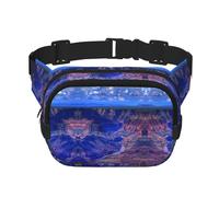 Beauty Grand Canyon - Marsupio quadrato a doppio strato, borsa a tracolla, per corsa, viaggi, escursionismo, Nero , Taglia unica