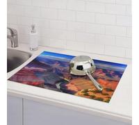 Beauty Grand Canyon - Tappetino scolapiatti per bancone della cucina, assorbente, in microfibra, reversibile, lavabile, 45,7 x 61 cm, facile da pulire, decorazione per casa, cucina, sala da pranzo