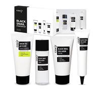 Beauty Kit Viaggio COXIR Black Snail Starter Kit/Detergente 30ml, Tonico 30ml, Siero 15ml, Crema 20ml / K-Beauty