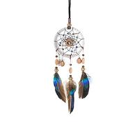 Beauty Life Dream Catcher, con piume, realizzato a mano, acchiappasogni degli indiani d’America, decorazione per casa, auto a