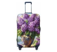 Beauty Lilacs in vaso, copertura elastica per bagagli da viaggio, antipolvere, antigraffio, adatta per valigie da 56-61 cm
