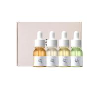 Beauty of Joseon Hanbang Serum Discovery Kit Cofanetti siero per la pelle Ginseng Snail Mucin Revive Serum 10 ml + siero per la pelle Glow Deep Serum Riso Alpha-Arbutina 10 ml + siero per la pelle Glow Serum Propolis Niacinamide 10 ml + siero per la pelle Calming Serum Tè verde Pantenolo 10 ml per donna