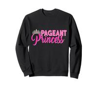 Beauty Pageant Princess Shirt Glitz Daughter Mom Pink Crown Felpa