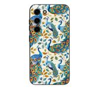 Beauty Peacock Novità Custodie per telefono compatibili con Galaxy S23/Plus/Custodia protettiva in TPU ultra sottile stampata