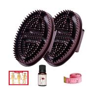 Beauty Salon Meridian Brush - Spazzola da massaggio Meridian Brush | Pettine per massaggio a lunga durata per massaggiare olio pettine