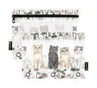 Beauty Scottish Fold Cats - Tasca per raccoglitori a 3 fori, con 3 anelli, con 3 anelli, per accessori di cancelleria per esami
