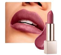 BEAUTY SEARCHER Rossetto, lucentezza metallica finitura balsamo labbra lucido idratante nudo rosso velluto a lunga durata trucco stick labbra di lusso # 01 amore borgogna