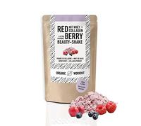 BEAUTY SHAKE Red Berry, proteina del siero biologico + collagene + frullato proteico con vitamina C in Acerola, con eritritolo, senza sucralosio e aspartame, proteine del siero di latte dal pascolo