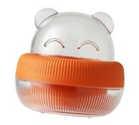 Beauty Sponge Holder - Scatola portaoggetti per cosmetici con design a orso, porta spugna da viaggio, custodia da viaggio per spugne da trucco, piccola custodia per uova di bellezza