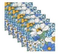 Beauty Spring Flowers Alaska cucina panno design tovaglioli di stoffa set di 6 50,8 x 50,8 cm servilletas de tela para mesa elegantes