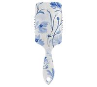 Beauty Spring Flowers Blue Daisy spazzola per capelli antistatica per gli uomini Progettato massaggio del cuoio capelluto per capelli fini con manico ergonomico cepillo para cabello de mujer