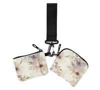 Beauty Spring Flowers South Dakota Pasque Flower Portafogli da donna Custodie per carte di credito Mini Fashion Women Porta carte di credito portamonete con cinturino da polso per lavoro e viaggi, 2