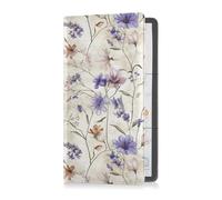 Beauty Spring Flowers Vintage Retro Pu Leather Car Registration and Insurance Card Holder Essential Car Wallet Case per carte, documenti essenziali patente di guida