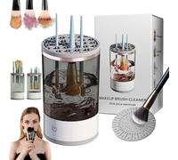 Beauty Swirl Cosmetic Brush Cleaner, 9000 RPM The Cozy Luna Brush Cleaner, IP65 Waterproof Electric Makeup Brush Cleaner Machine, Automatic Cozy Luna Makeup Brush Cleaner for All Size Brush (Black)