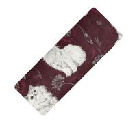 Beauty Turkish Cats Borgogna stampato tappetino da yoga per yoga caldo gomma naturale antiscivolo, con borsa da yoga tapete para ejercicio 180,3 x 66 cm per la casa