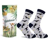 Beauty4Britain llamabanana® Calzini di lusso in Cotone da Uomo - Qualità Premium & Disegni Colorati (IT, Numero, 41, 45, Regular, Regular, Bassotto)