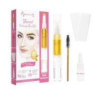 Beauty7 Penna a base di zucchero per la depilazione la formula solubile in acqua cera rimozione sopracciglia viso peli del viso set con matita di cera, strisce, olio detergente dopo ceretta