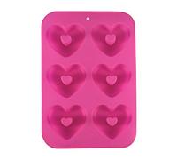 BEAUTYBIGBANG Stampo per Ciambella in Silicone a Forma di Cuore, Flessibile e Antiaderente
