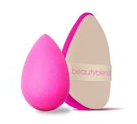 Beautyblender Perfect Finish Duo - spugna originale rosa & Power Pocket Puff - per trucco liquido e cipria, finitura aerografo impeccabile, riutilizzabile, vegano e senza lattice
