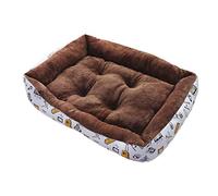 Beautyhe Cuccia per Cane Antiscivolo Ispessimento Piazza Lettino Leggero Morbido Caldo Cottone Brandina per Gatto e Cani Piccoli E Medi 2, Brown