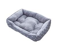 Beautyhe Cuccia per Cane Antiscivolo Ispessimento Piazza - Lettino Leggero Morbido Caldo in Cottone per Cani e Gatti Piccoli E Medi - 1,Grey