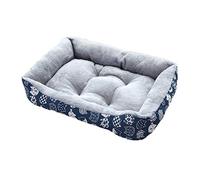 Beautyhe Cuccia per Cane Antiscivolo Ispessimento Piazza - Lettino Leggero Morbido Caldo in Cottone per Cani e Gatti Piccoli E Medi 2, Blue