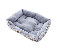 beautyhe Cuccia per Cane Mordere Antiscivolo Ispessimento Piazza Lettino per Cani Leggero Morbido Caldo Cottone Brandina Cane per Gatto Cane Piccoli E Medi 2,White