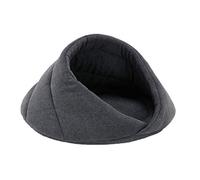 beautyhe Cuccia per Cane Mordere Antiscivolo Semi-Chiuso Casa Lettino per Cani Leggero Morbido Caldo Cottone Brandina Cane per Gatto Cane Piccoli E Medi Gray,Large
