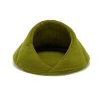 beautyhe Cuccia per Cane Mordere Antiscivolo Semi-Chiuso Casa Lettino per Cani Leggero Morbido Caldo Cottone Brandina Cane per Gatto Cane Piccoli E Medi Green,Large