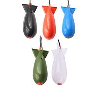 BeautyMore Spomb Float Lure Titulair - Mangiatoia per pesca a forma di razzo e pesca, per attrarre il dispositivo di Nidificazione della Carpa, strumento di alimentazione per esca, accessorio L