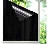 Beautysaid Pellicola oscurante per finestre, 100% oscurante, copertura per finestre di casa, protezione solare, controllo del calore, pellicola oscurante rimovibile, senza colla, 45 x 200 cm