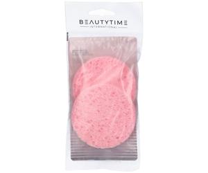 Beautytime Spugna Cellulosa 2 Pezzi Per Struccare e Pulire Il Viso