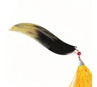 Beautyverve - Pettini per capelli in corno di bue, fatti a mano, per donne e uomini, con nappa decorativa, regalo di compleanno per donne, migliori regali di Natale 2025 (colore 2)