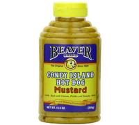 Beaver Brand, Coney Island Hot Dog Mustard, bottiglia da 354 ml (confezione da 2)