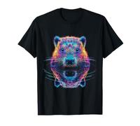 Beaver colorato carino viso animale amante motivo castoro Maglietta
