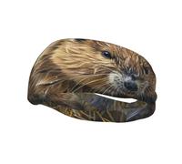 Beaver - Fascia per il sudore sportiva da uomo e donna, elastica, traspirante, stile stampa