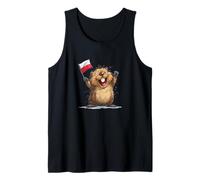 Beaver Felice con Bandiera Polacca Canotta