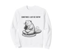 Beaver Funny A Volte io Sono Solo Fartin Meditando Felpa
