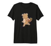Beaver Gioca a Football Americano Maglietta Premium