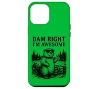 Beaver Pun Joke Grafica Vintage Animale Umorismo Impressionante Custodia per iPhone 12 Pro Max