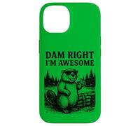 Beaver Pun Joke Grafica Vintage Animale Umorismo Impressionante Custodia per iPhone 14