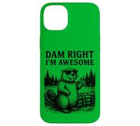 Beaver Pun Joke Grafica Vintage Animale Umorismo Impressionante Custodia per iPhone 14 Plus