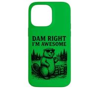 Beaver Pun Joke Grafica Vintage Animale Umorismo Impressionante Custodia per iPhone 14 Pro Max