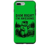 Beaver Pun Joke Grafica Vintage Animale Umorismo Impressionante Custodia per iPhone 7 Plus/8 Plus