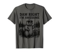 Beaver Pun Joke Grafica Vintage Animale Umorismo Impressionante Maglietta