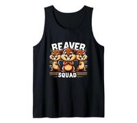 Beaver Squad Tre Beaver Amici Divertenti Compagni di Squadra Canotta