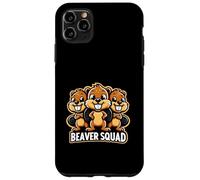 Beaver Squad Tre Beaver Amici Divertenti Compagni di squadra Custodia per iPhone 11 Pro Max