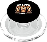Beaver Squad Tre Beaver Amici Divertenti Compagni di squadra PopSockets PopGrip per MagSafe